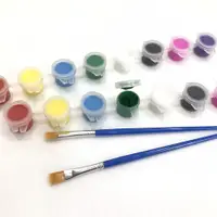 在飛比找蝦皮購物優惠-(6色+1筆) 畫畫顏料 廣告顏料 壓克力顏料 3ML顏料 
