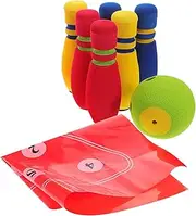 LOORGVEL 1 Set Bowling Toys for Fun Easy to Grip Small Bowling Balls and Pin Plaything Portable Interactive Plaything