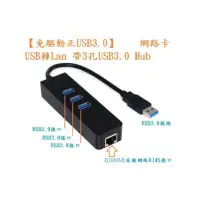 在飛比找蝦皮購物優惠-免驅動 千兆USB3.0 外接網路卡 USB轉RJ45 3孔