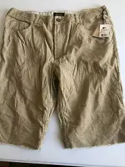 PAUL FRANK Mens Brown Khaki Shorts Size 36 Button Closure NWT