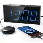 Super Loud Alarm Clock with Bed Shaker, Vibrating Alarm Clock for Heavy Sleepers