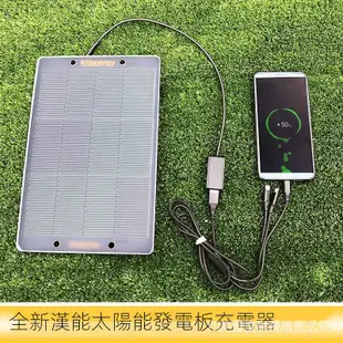 【萬貫】 太陽能發電板 漢能太陽能充電器 太陽能電池光伏發電 6W5V穩壓USB