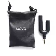 Movo MA2000 U-Shape Omnidirectional Splitter & Microphone for iPhone/Smartphone