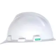 MSA V-Gard Hard Hats Front Brim 1-Touch Suspension White 10057441 MSA Safety