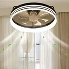Ceiling Fans with Lights, Low Profile Ceiling Fan with Light, Flush Mount LED Ce