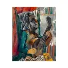 Pablo Picasso, Woman with a Mandolin, 1909, Semi-Metallic Gloss, 20" x 25"