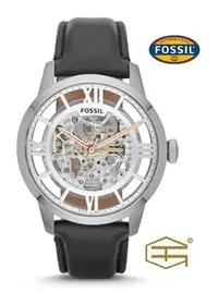 在飛比找Yahoo!奇摩拍賣優惠-【天龜】 FOSSIL 羅馬鏤空機械  時尚皮革腕錶   M