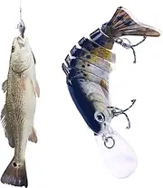 Fish Bait | Hard Fish Baits,Realistic Multi-Jointed Lures, Fishing Gear Accessories for Saltwater and Freshwater