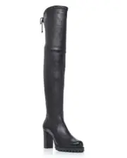 Stuart Weitzman Z10702 Women Black Zoella Over The Knee Boots Size US 9.5B EU 40