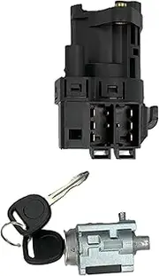 Ignition Switch Ignition Lock Cylinder with 2 Keys Compatible with 2000-2005 Chevy Impala Chevrolet Monte Carlo,1997-2003 Chevy Malibu,97-05 Olds Alero Pontiac Grand Am,Replace 12458191 22599340 10109