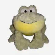 Nat & Jules LEAPER Light Green Frog 11n Soft Plush Back Spots 2013 Demdaco