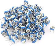 120Pcs (Potentiometer) URM-065 100K Ohm 3 Terminals Trimmer Potentiometer (37ry279qf443) Adjustable Resistor