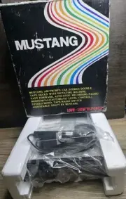 Mustang Double Cassette Car Stereo Old School CRF-680B TAPE PLAYER W/ Mic/Box