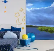 3D Lake Cloud Grass A145 Wallpaper Wall Mural Self-adhesive Marina Zotova Amy
