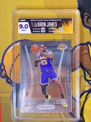 2020-21 Prizm #6 LeBRON JAMES 2012 TRIBUTE SP FLASHBACK LAKERS HGA 9 POP 1