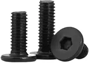 10-50pc Thin hex Socket Screw M2 M2.5 M3 M4 M5 CM Black Stainless Steel Hex Flat Ultra Thin Superlow Allen Cap Screw(M4X10 20PCS)