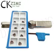 WCΦ17-4D-C20 17mm WC/SP/WD CNC Indexable U Drill Bit+10Pcs WCMT030208 ZM1025