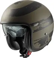 Premier Vintage US, open face helmet , color: Matt Dark Green/Black , size: S