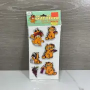 Vintage 80’s GARFIELD Puffy Scratch & Sniff GRAPE Stickers - Super Rare & HTF