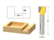 3/4" Diameter Bottom Cleaning Router Bit - 1/2" Shank - Yonico 14971