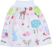 Vaguelly 1pc Stylish Cotton Tpu Skirt Toddler Training Dress Pink Deer Long 35cm Baby Diaper Underwear