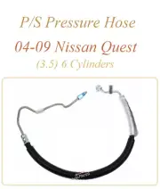Power Steering Pressure Hose Fit 04-09 Nissan Quest 3.5 6 Cylinder 80492 (for: Nissan)