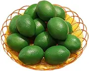 10 Pack Artificial Fake Lemons Limes Fruit for Vase Filler Party Decoration Green