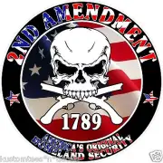 America's Original Homeland Security 2nd Amendment Decal Sticker 2A
