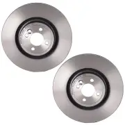 Brembo Pair Set of 2 Front Vented 330mm Disc Brake Rotors for Mini Cooper JCW GP (for: Mini)