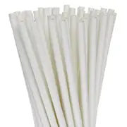 GGP 1000 Bulk Wholesale Pack White Drinking Straws Biodegradable Eco Paper Birthday Party Event Bistro Bar Cafe Take Away