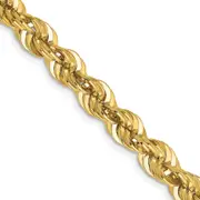 14k Yellow Gold 24 inch 6mm Regular Rope with Lobster Clasp Chain