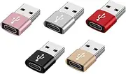 OSALADI 5pcs PC Adapter USB c to USB Adapter USB c to USB 3. 0 Adapter Phone Charger Type c to USB 3.0 Adapter USB c 3.0 to USB 3.0 Adapter USB Charger USB c Female Adapter Aluminum Alloy