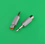 (2 PCS) RCA Female to 3.5mm Male Connector - USA Seller