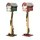 Christmas Decoration Mailbox Ornament Decorative Metal Letter Box Post Box for