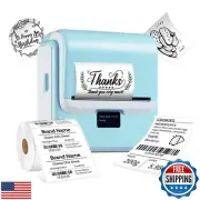 ORGSTA Label Maker Machine with Tape, T003 Thermal Label Maker, 3.15 Inch Blu