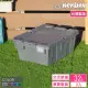 【KEYWAY 聯府】克勒斯2號物流箱-2入 灰(搬運箱 運輸箱 收納箱 MIT台灣製造)