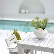 Santorini Outdoor Square Aluminium Dining Table - Outdoor Tables