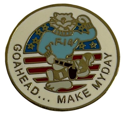 Pack of 50 Go Ahead...Make My Day Motorcycle Hat Cap Lapel Pin M-415