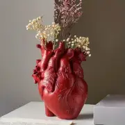heart vase shaped ceramic vases decor set flower nordic white flowers heart