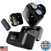 Anilivo Wireless Lavalier Microphone for iPhone/Android with Type C Mini Lape
