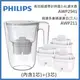 飛利浦 PHILIPS AWP2941 長效超濾帶計時器3.4L濾水壺-白(內含1芯) 搭 濾芯(三入)AWP211