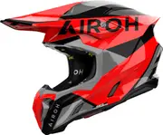 Airoh Twist 3 King, motocross helmet , color: Neon-Red/Black/Grey , size: XL