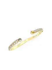 GUESS Women's Gold Illusion Jewel Logo Bangle