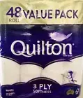 QUILTON TOILET PAPER TISSUE ROLLS SOFT SANITARY 3 PLY 180 SHEETS 12/18/24/48/96