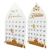 Ramadan Calendar Moon Castle Calendar Figurine Advent Calendar For Kid's DIY