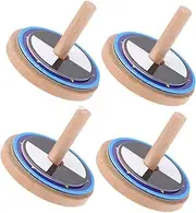 Hohopeti Wooden Top Toy Children's Educational Peg-top Gyro Toy for Boys and Girls Fun Dazzling Colors Hand-Eye Coordination Game