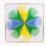 Geometric Blooms DIY String Art Kit - Expressive Home Wall Decor, Unforgettable