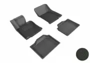 Black Floor Liners For 2014-2016 Mini Cooper , 1st & 2nd Row 4 Piece Set