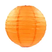 Cyber Orange Round Chinese Paper Lantern - 4 Sizes