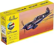 Heller 56266 Starter Kit P-40 Kitty Hawk 1/72